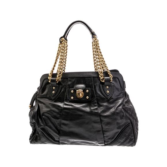 Marc Jacobs Black Leather Shoulder Bag Size OS